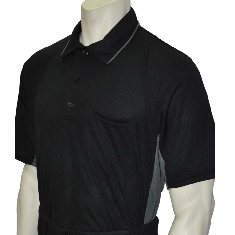 Smitty Umpire Shirt Black/Grey Polo MLB - Picture 2 of 4